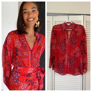 Never Fully Dressed Red Mallorca Animal Shirt